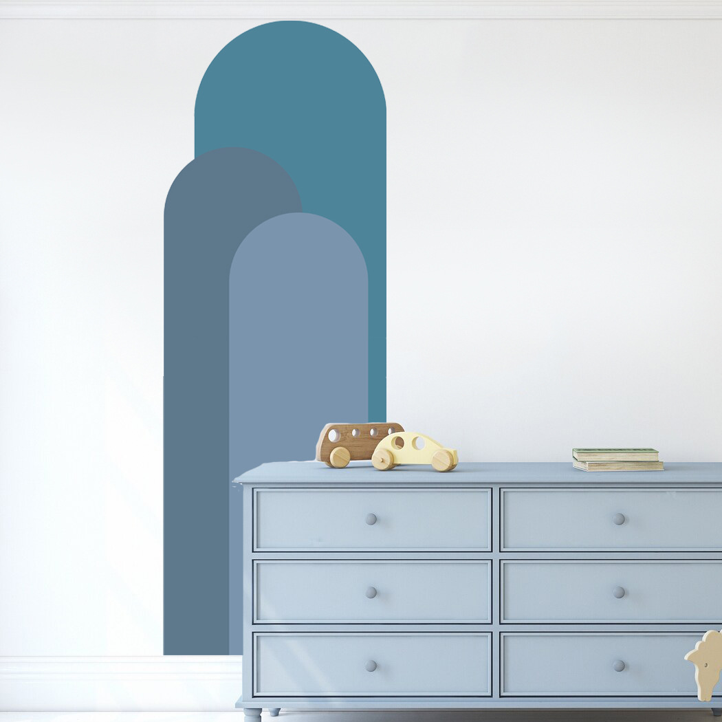Pvc Panel Background - Autocollants muraux arc bohème, décoration de
